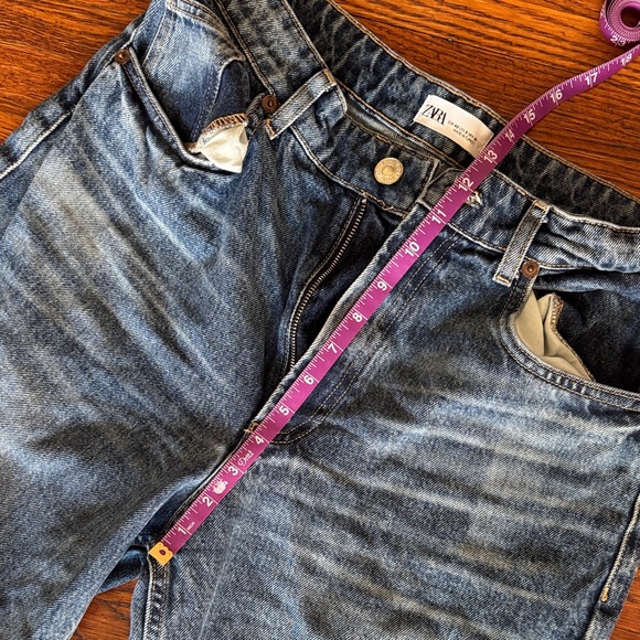 Zara Wide Leg Denim Jeans - Picture 2 of 4